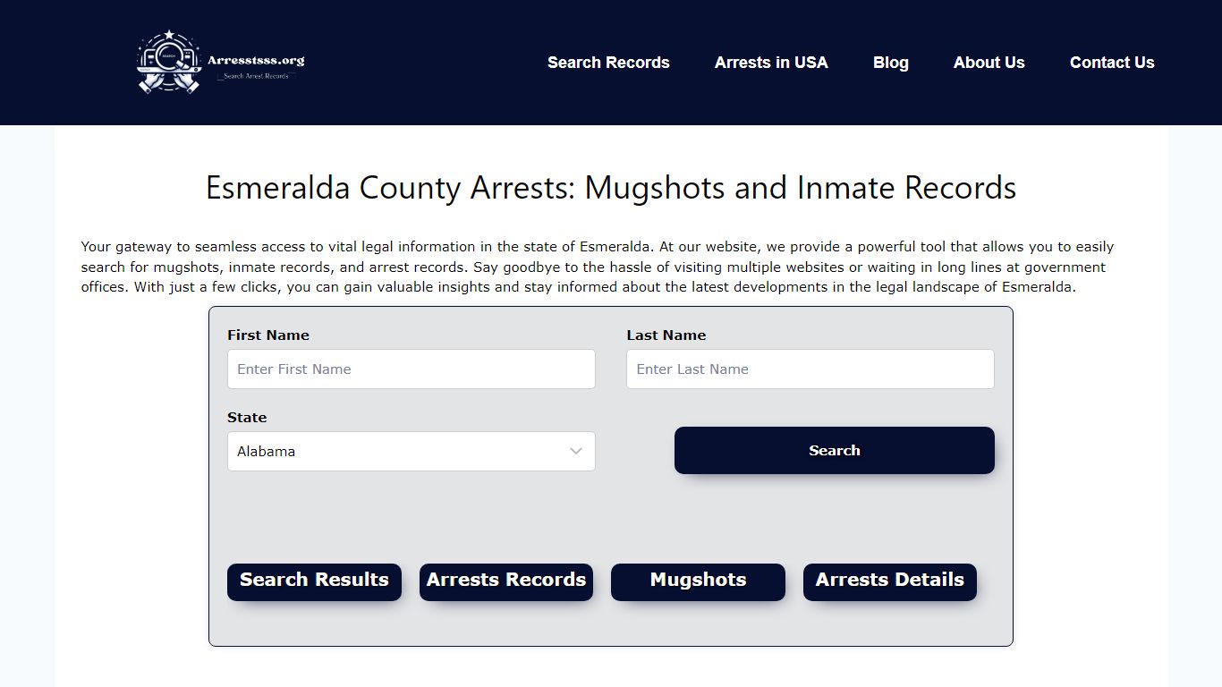 Esmeralda County Arrests: Mugshots and Inmate Records